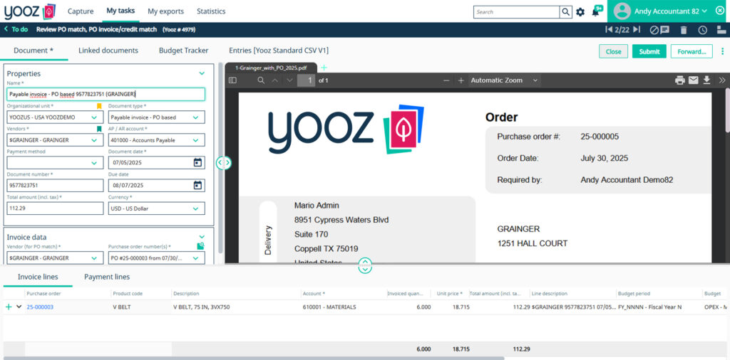 Screenshot Yooz