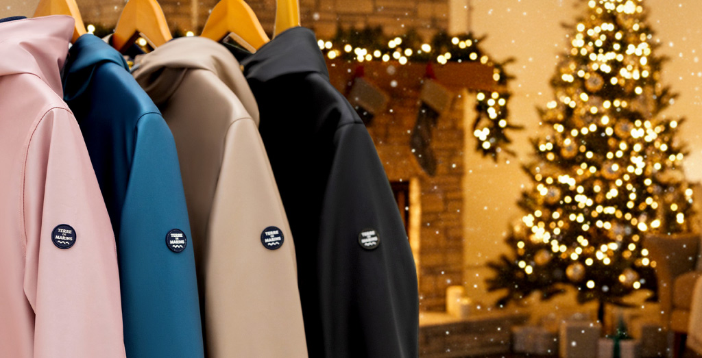 Vestes Terre de Marins - collection colorée sur cintres